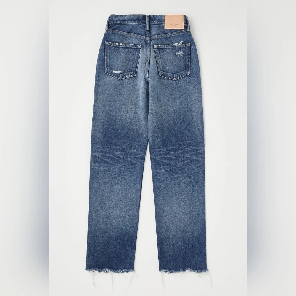 Moussy - Guilford Wide Straight in Dark Blue
